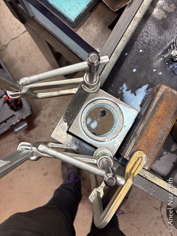 There's now a hole through the lockbox